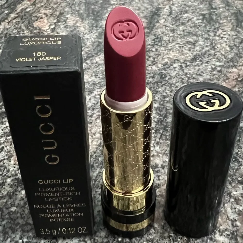 Gucci Lip Luxurious Pigment -Rich Lipstick 180 Violet Jasper new in box